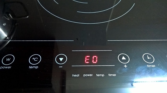 lỗi thường gặp ở bếp từ là lỗi e0