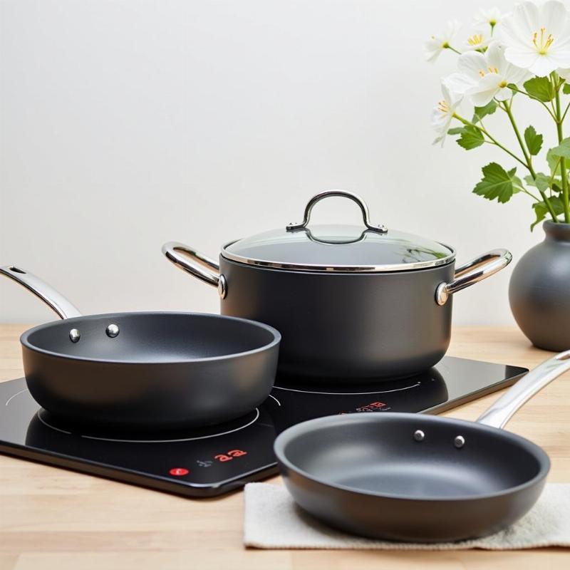 Sử dụng nồi chảo ph&ugrave; hợp gi&uacute;p giảm thiểu tiếng ồn v&agrave; tăng hiệu quả nấu ăn tr&ecirc;n bếp từ