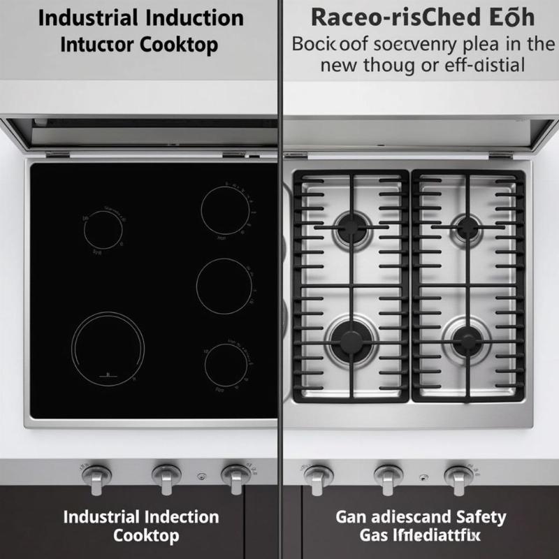 So sánh bếp từ công nghiệp và bếp gas, bếp từ công nghiệp an toàn và tiết kiệm điện hơn.